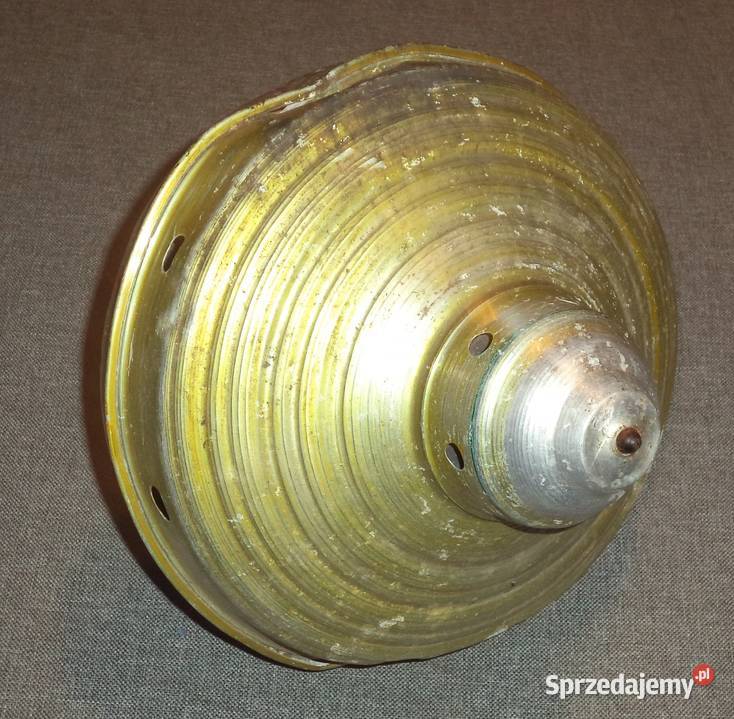 Stary wirujący metalowy bąk zabawka PRLu 3 Piekary Śląskie