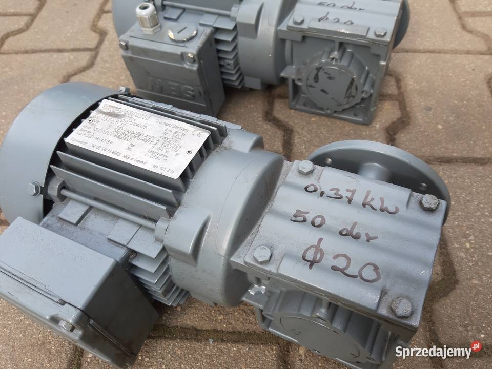Motoreduktor 037 kW 50 obr Leszno sprzedam