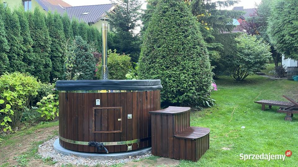Balia ogrodowaKOMPLET Gorąca beczka Jacuzzi Podsarnie
