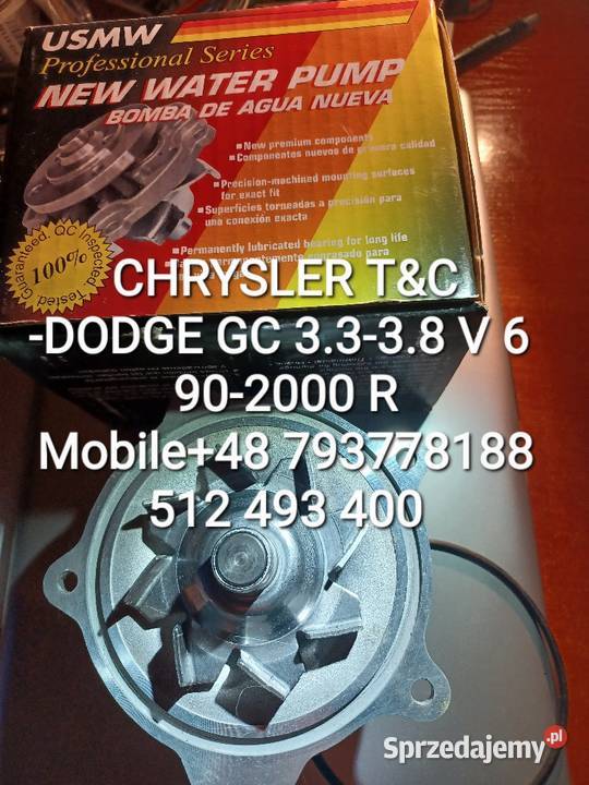 POMPA WODY CHRYSLER T C DODGE GC 33 38 V 9000 R6 Układ chłodzenia Kawnice