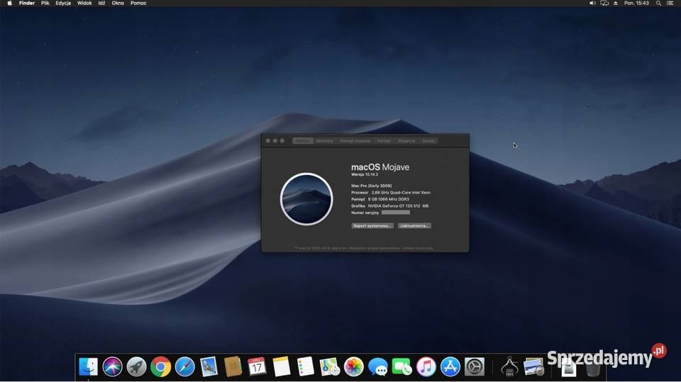 System Mojave do Mac Pro 31 41 MacBookPro Air polski Mońki