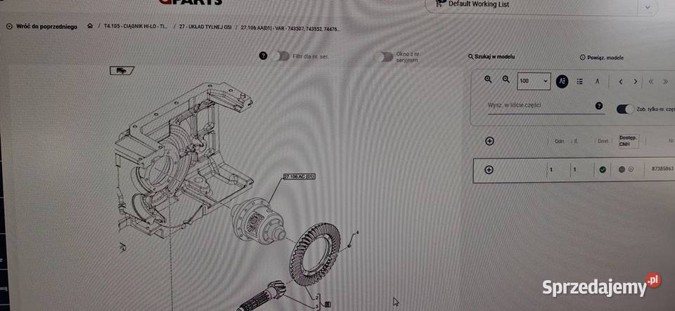 Koło z wałkiem atakującym Newholland 87385863 Białystok