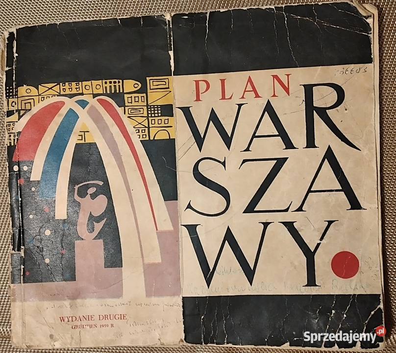 plan Warszawy 1959 r Bukowno