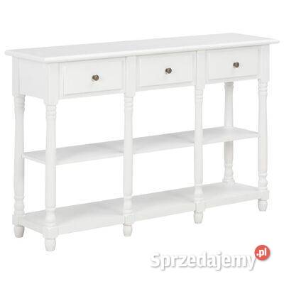 vidaXL Stolik konsolowy biały 120x30x76 mazowieckie