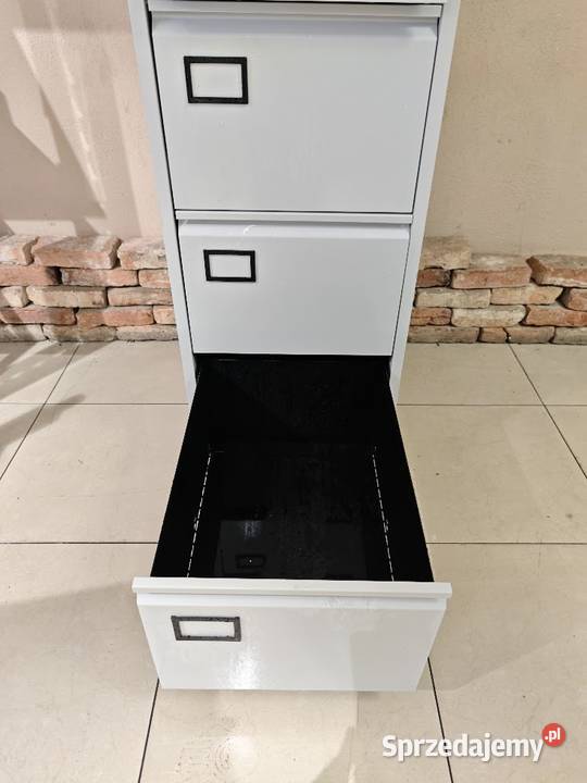 Szafa kartotekowa stalowa 4 szuflady pełny wysuw śląskie Pszczyna