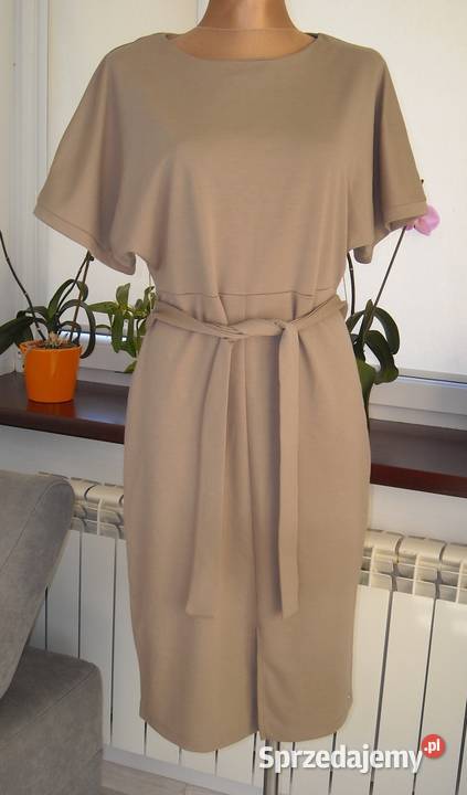 sukienka top secret 36 s brązowy/beżowy lubelskie Lubartów sprzedam