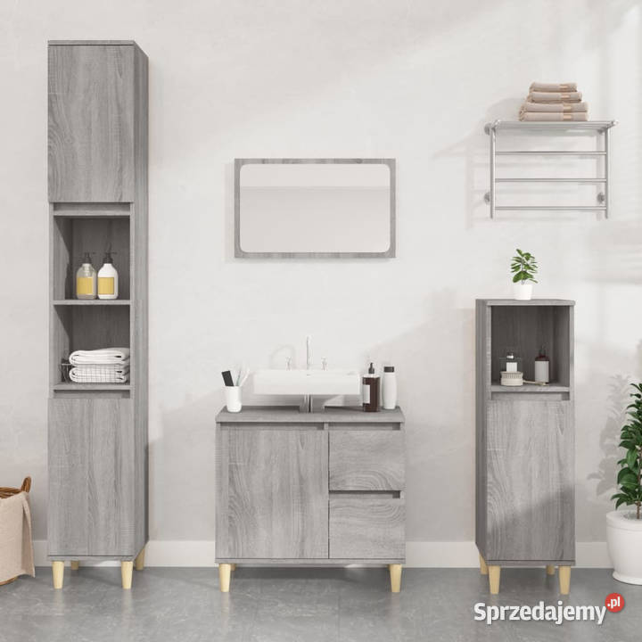 Szafka łazienkowa szary dąb sonoma 65x33x60 Warszawa