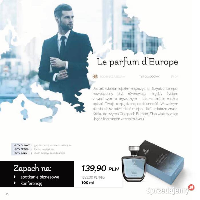 Perfumy Męskie Continental Pour Homme 100ml 30