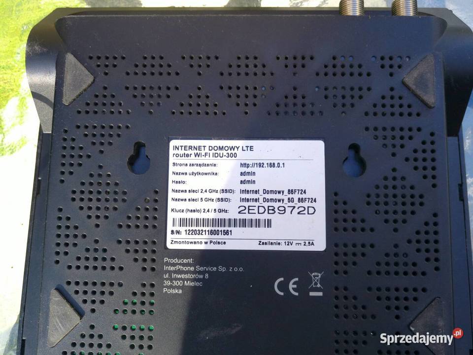 Router z anteną zewnętrzną ODUIDU 300 4G LTE LAN mazowieckie Mława sprzedam