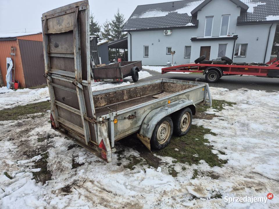 Przyczepka laweta do minikoparki 3x13 Auwarter Stara Kaźmierka