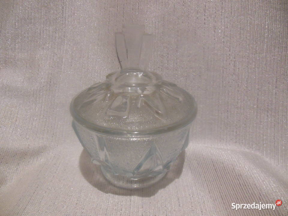 Cukiernica bomboniera szklana PRL Kielce
