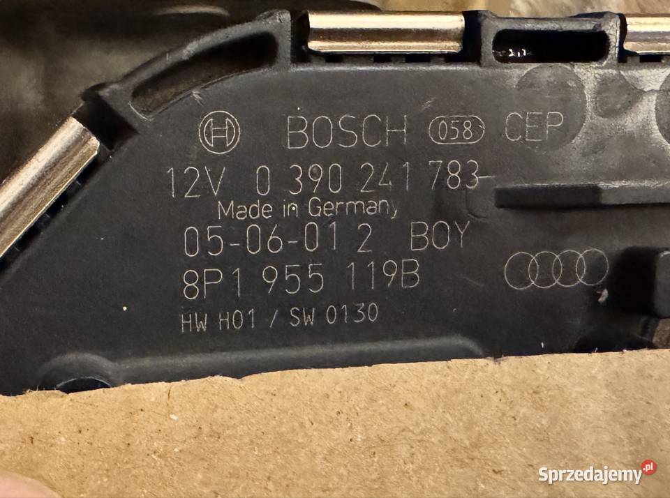 AUDI A3 8P 0308r MECHANIZM WYCIERACZEK SILNICZEK osobowe Sosnowiec
