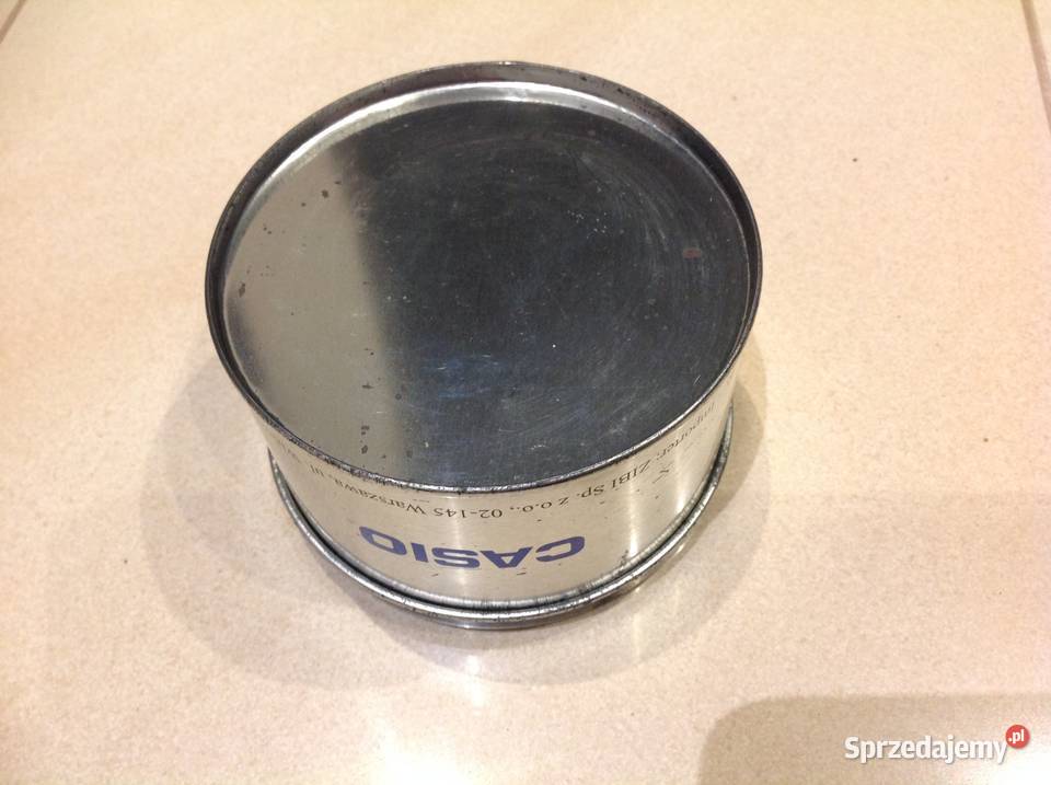 Stare Pudełko Metalowe CASIO Sygnowane Nowa Sól sprzedam