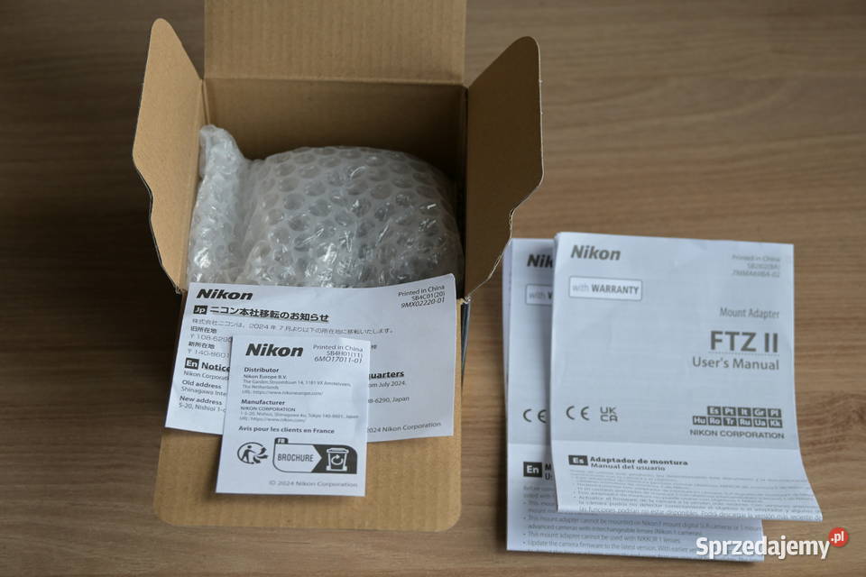 Adapter Nikon FTZ ll mocowanie obiektywu F do