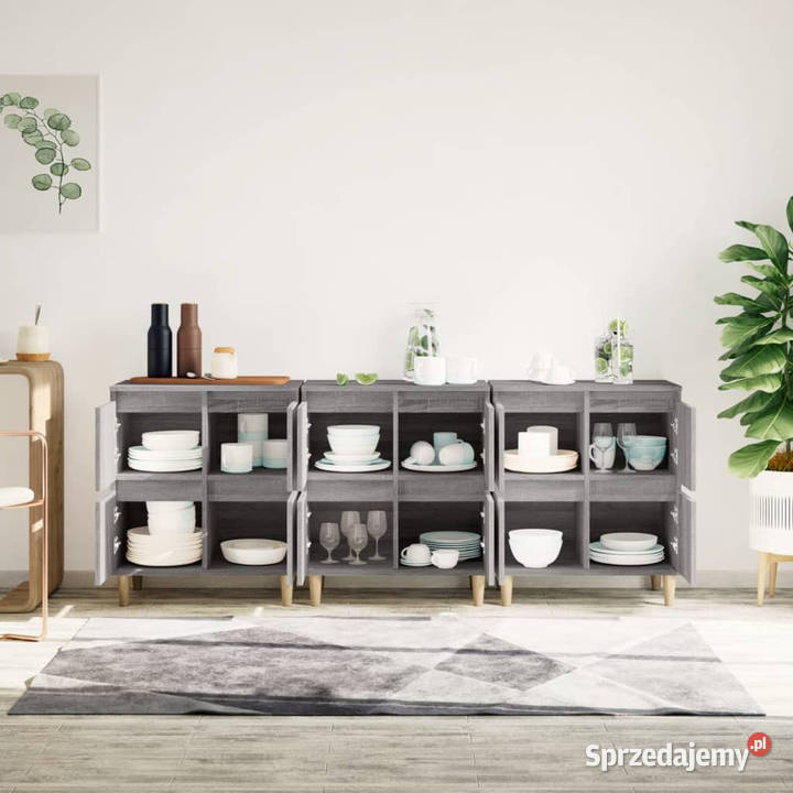 Komody 3 szary dąb sonoma 60x35x70 WM3185773 mazowieckie Warszawa sprzedam