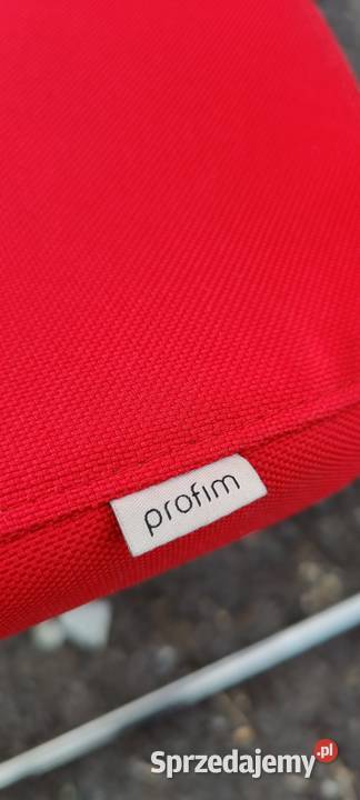 Fotel biurowy PROFI Arca czerwony używany stan Wrocław