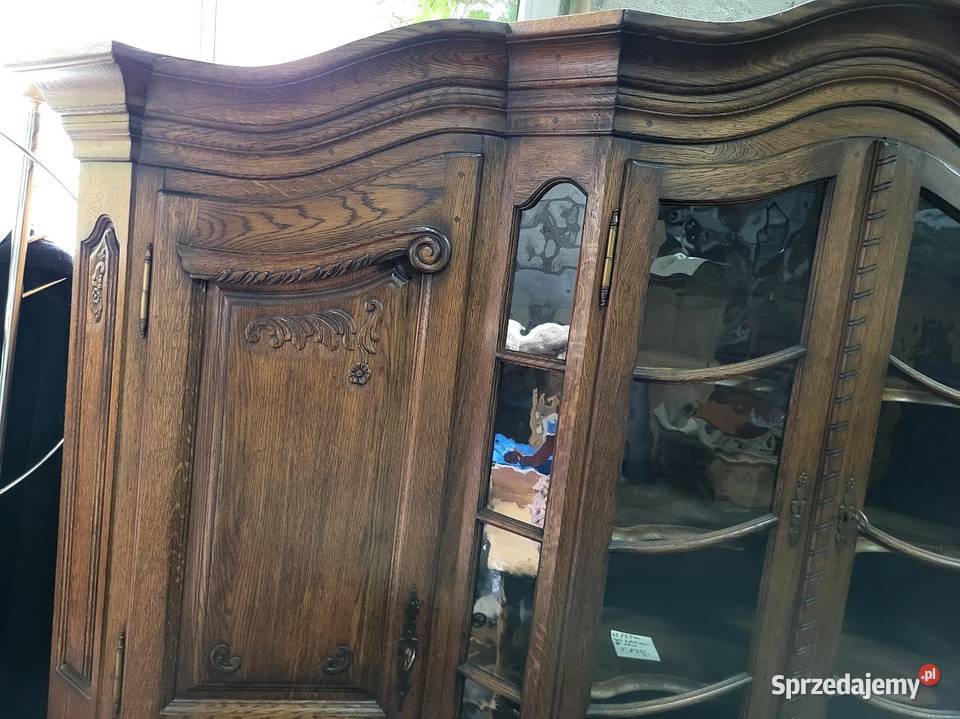 Piękny kredens dębowy lity ciemny dąb biblioteka 255cm kujawsko-pomorskie Sypniewo