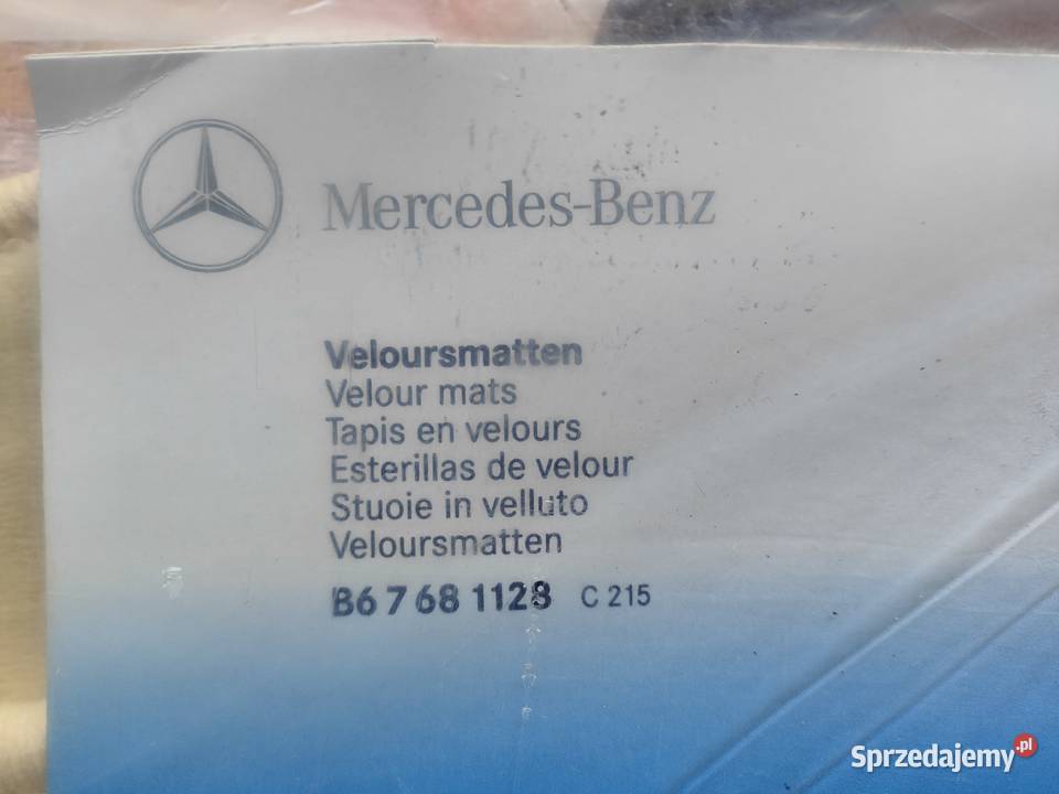 Dywaniki OE Mercedes CL W215 C215 Motoryzacja wielkopolskie Bolewice