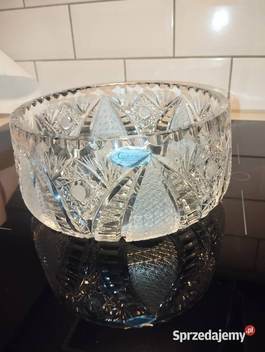 ORYGINALNA Misa Kryształowa Bohemia Pinwheel Dęblin