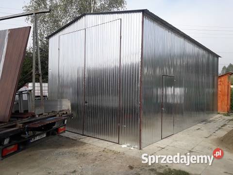 Garaż Blaszany Grafitowy BLASZAKMAGAZYN HALA Sprzedaż Wieruszów