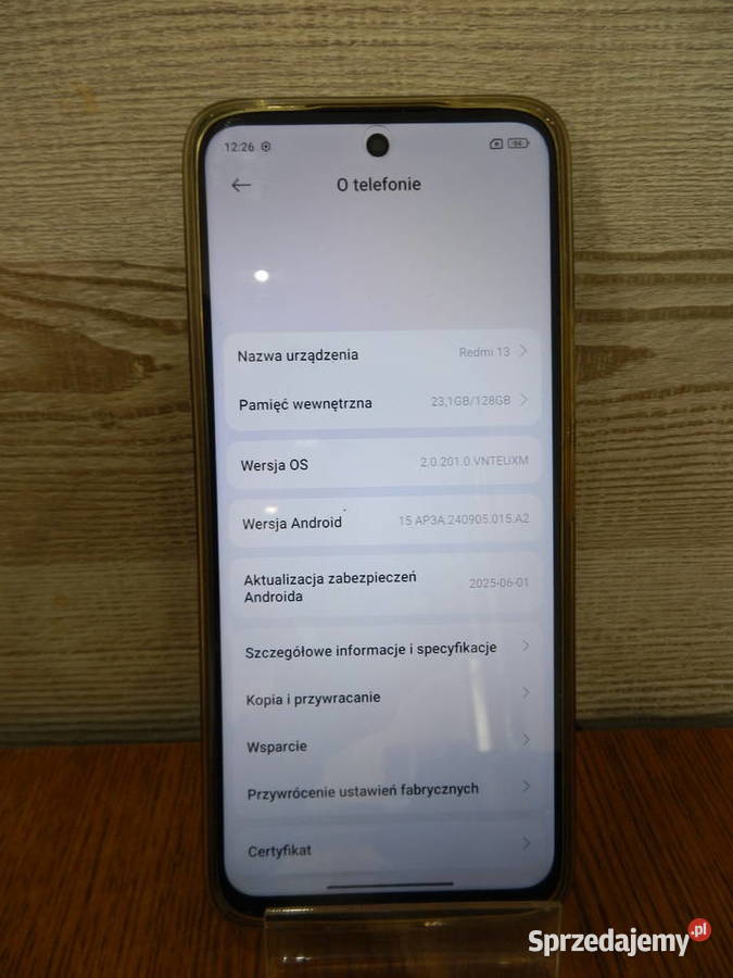 Telefon Xiaomi Redmi 13 6 GB 128 GB 4G LTE sprzedam