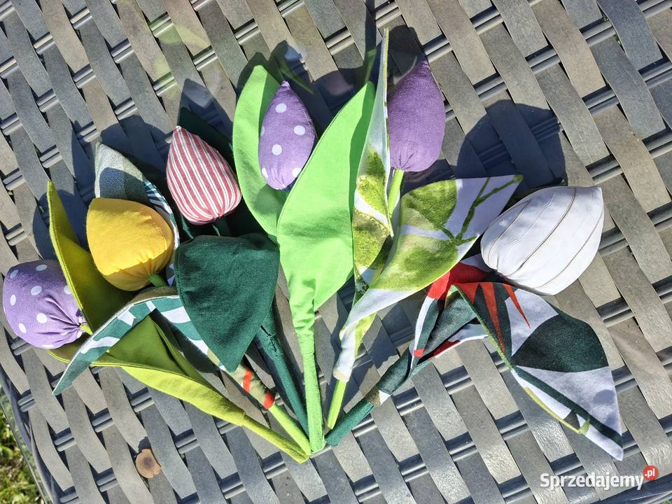 Tulipany z materiału Materiałowe kwiaty Kraków