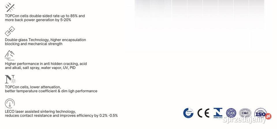Panel Fotowoltaiczny DAH Solar 720W Bifacial sprzedam