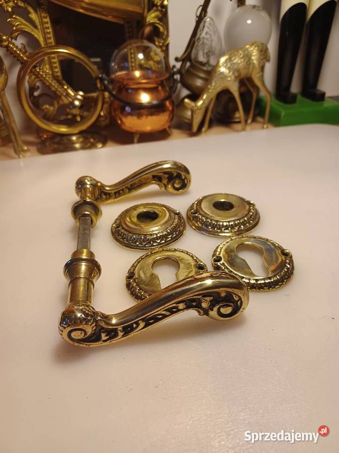 Klamki z rozetami Mosiądz Poznań