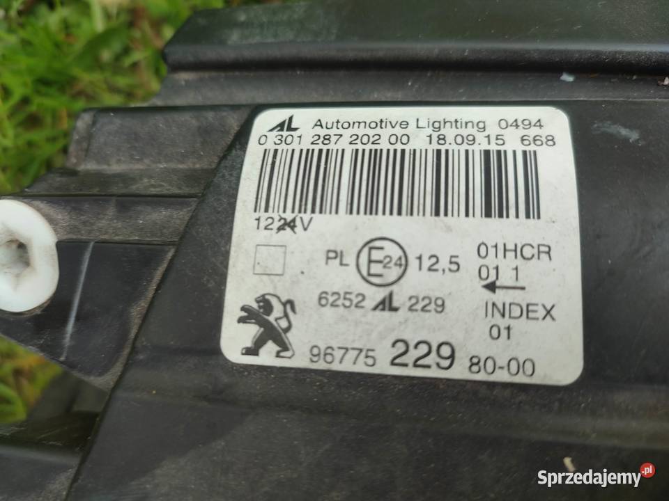 Orginala lampa do Peugeot 308 T9 śląskie Kruszyna