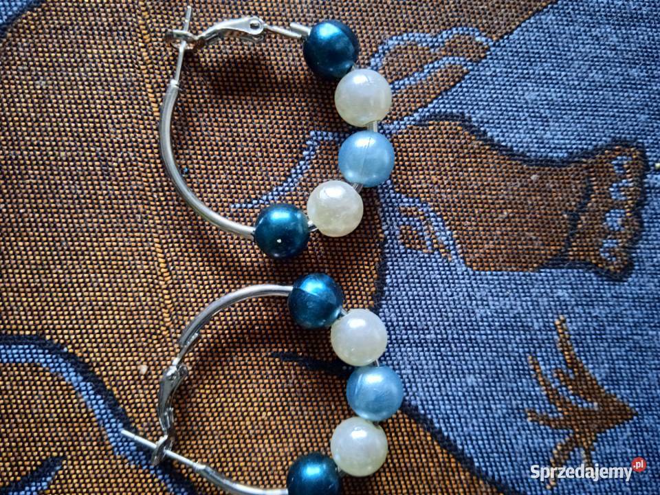 KOLCZYKI KOŁA Z PERŁAMI WYJĄTKOWE wielkopolskie Piła sprzedam