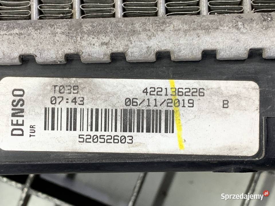 CHŁODNICA WODY FIAT TIPO 14 95 RADIATOR