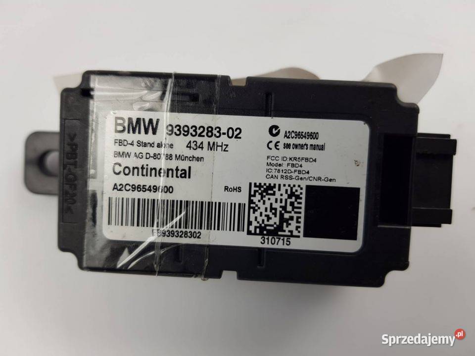 MODUL ODBIORNIK PILOTA 9393283 BMW 7 G12 osobowe Lipno