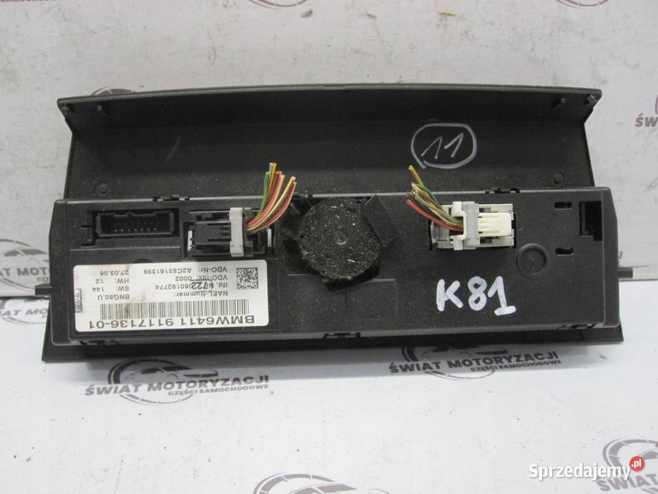 BMW E90 06r panel klimatyzacji 6411911713601 sprzedam