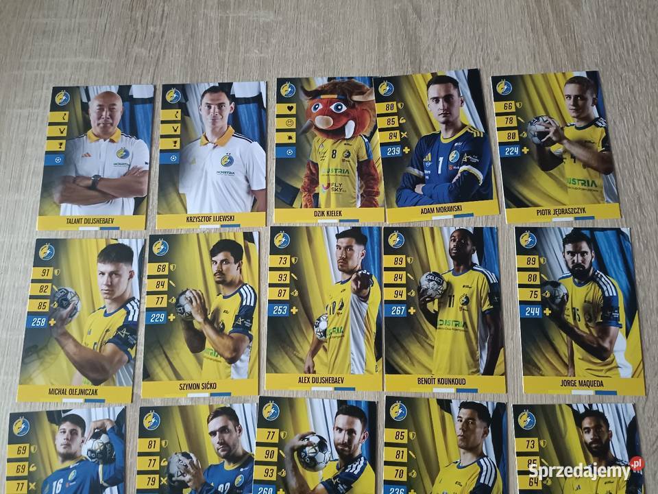 Karty kolekcjonerskie Industria Kielce Sezon pomorskie Kwidzyn