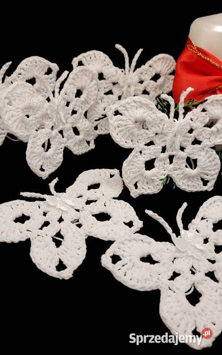 Motylki zawieszki choinkowe Krzywaczka