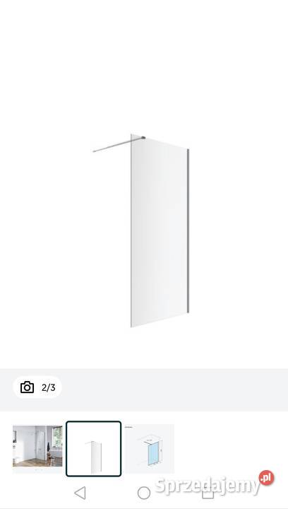 Ścianka prysznicowa walkin prosta 90x200 Kraśnik