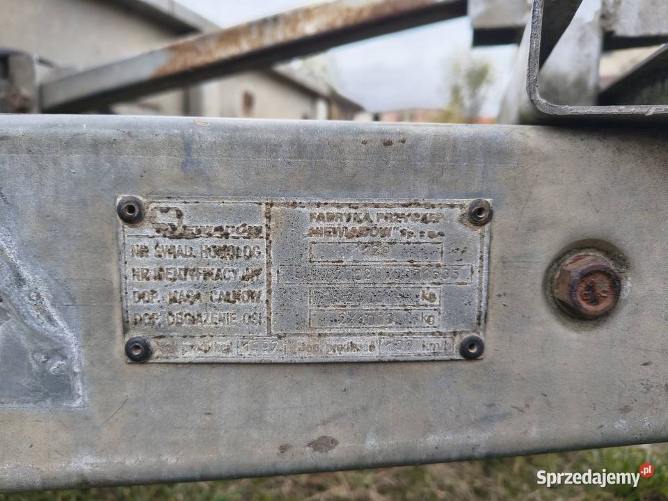 Przyczepa Laweta towarowa Kręczków