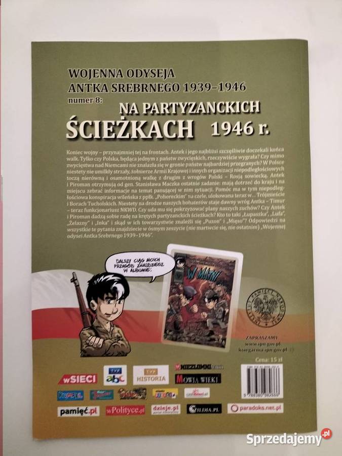 Komiks Na partyzanckich ścieżkach 1946 r Warszawa