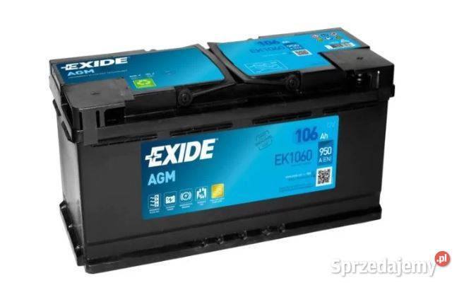 Akumulator EXIDE AGM STARTSTOP EK1060 105Ah Opole sprzedam