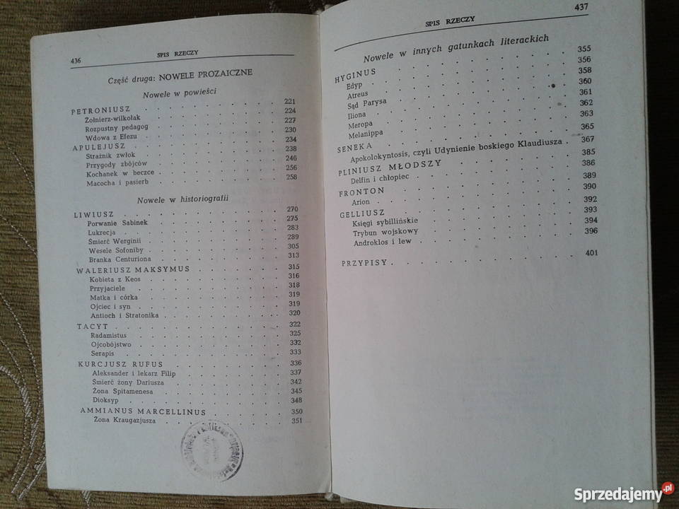 NOWELE RZYMSKIE Wybrał Stanisław STABRYŁA lubelskie Parczew sprzedam