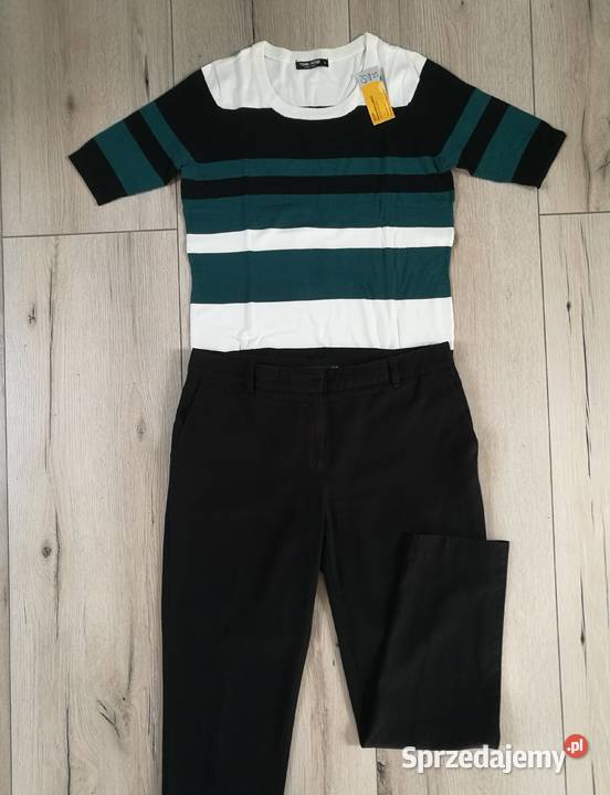 Damskie spodnie cygaretki w kant MANGO sprzedam