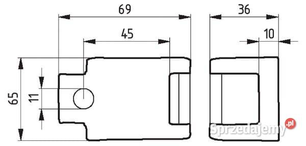 Uchwyt zęba S 25x8 mm na ramę 40x10 mm sprzedam