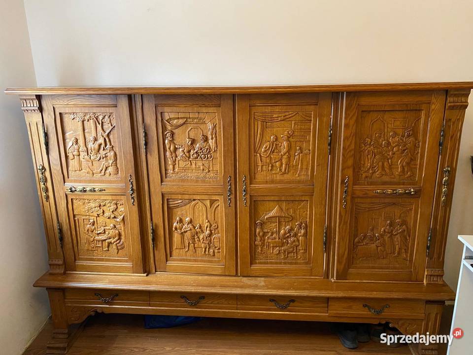 Komoda rzeźbiona piękna kujawsko-pomorskie Toruń