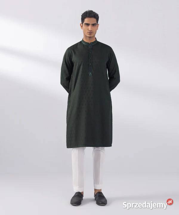 Męska tunika orientalna L czarna szara grafit