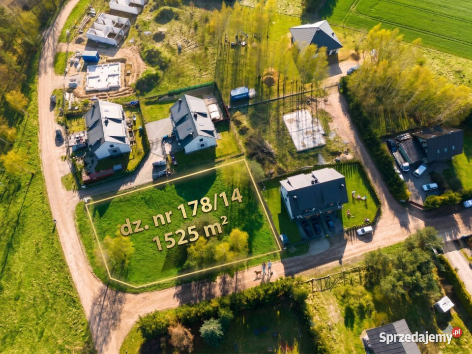Działka 1525m2 Dobrzewino utwardzona