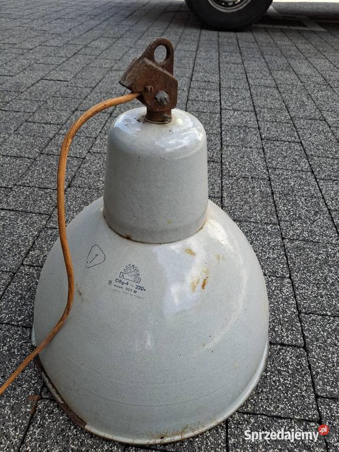 Lampa Przemysłowa Industrial Loft Vintage PRL opolskie Solarnia