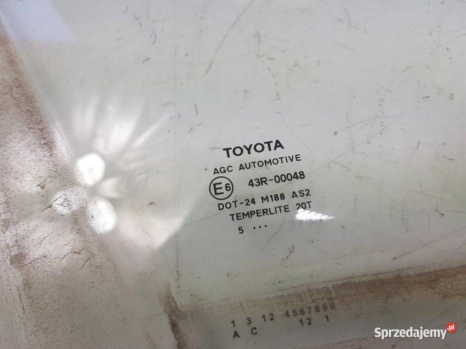 SZYBA TYŁ 43R00048 TOYOTA YARIS III Lipno