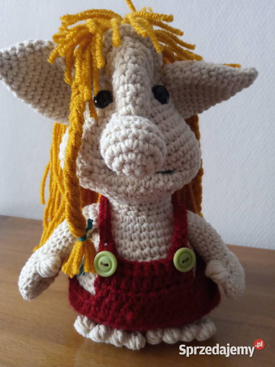 Troll maskotka amigurumi szydełko handmade Wrocław
