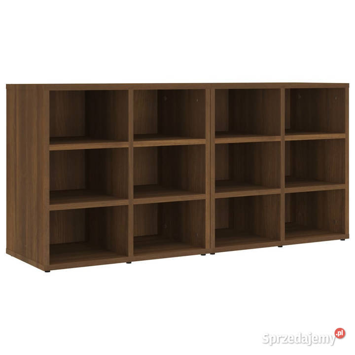 Szafki na buty 2 brązowy dąb 525x30x50 WM820513 sprzedam