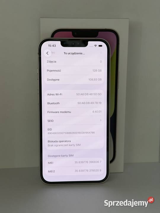 Apple iPhone 14 128GB Biały Elektronika Kalisz